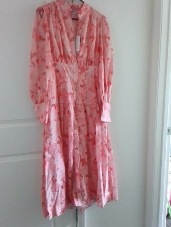 Petal & Pup Dresses & Skirts - Petal & Pup Pink Floral Long Sleeve Midi Dress